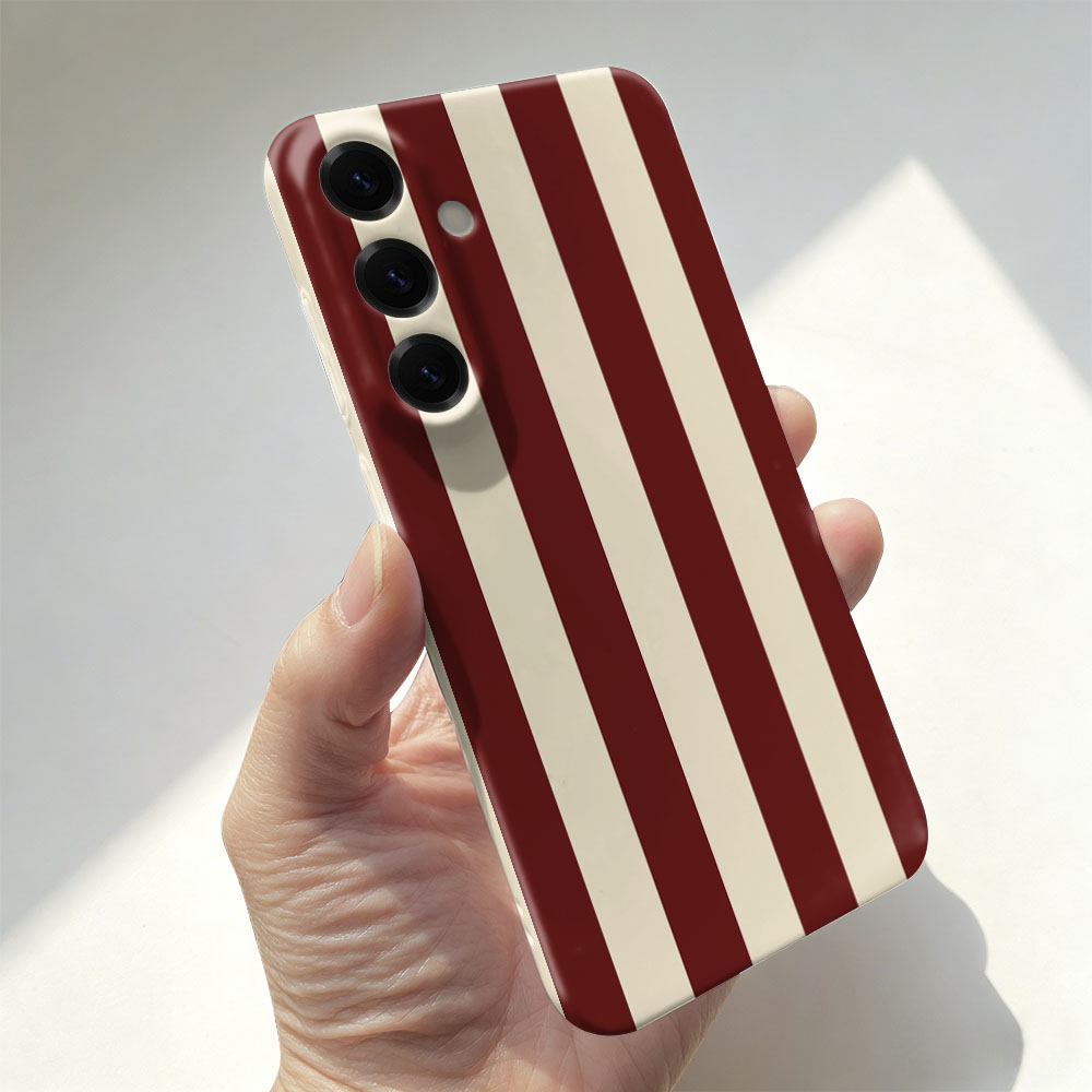 赤白ストライプ柄ケース Samsung A55 54 53  - Phone Cases Red のレビューと価格