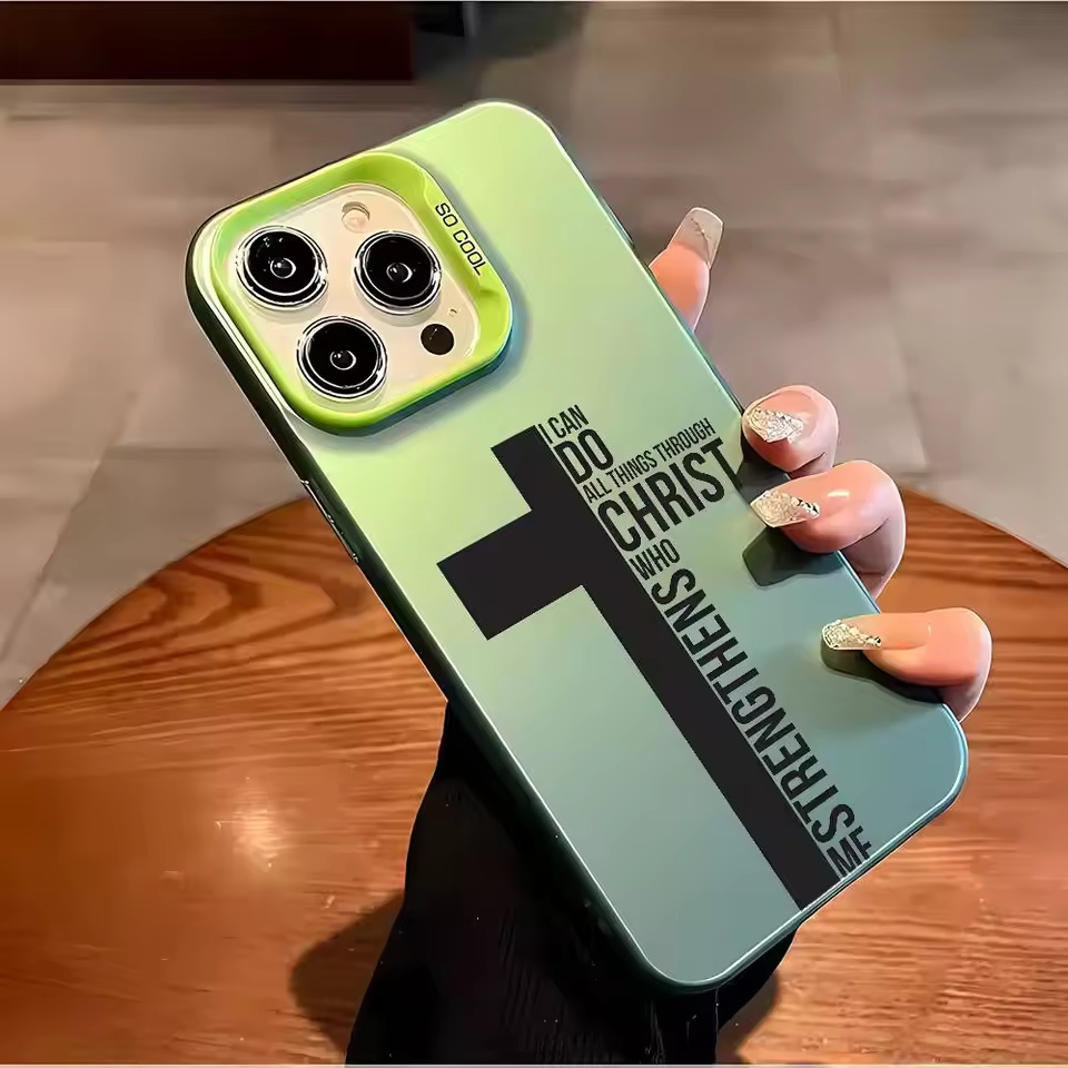 指紋防止クロス聖書柄iPhoneケース iPhone 17  - Phone Cases Iphone 17 Pro のレビューと価格