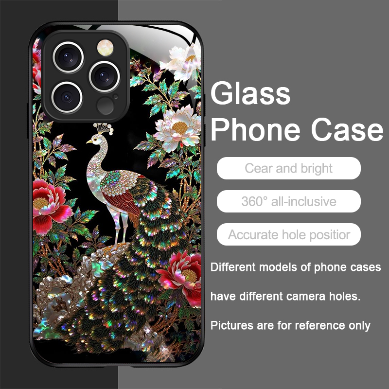 スタイリッシュな馬柄大理石テクスチャプリント強化ガラス製iP - Phone Cases Horse のレビューと価格